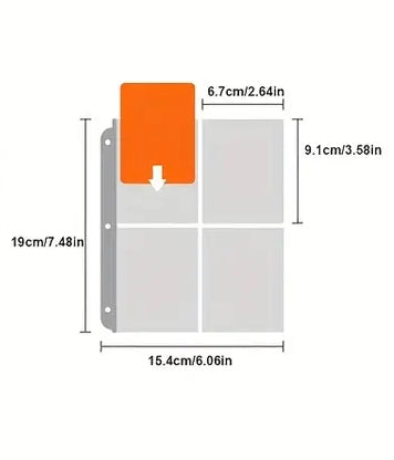 Álbum cartas Magic y TCG de hojas dobles de 2x2 y 3x3